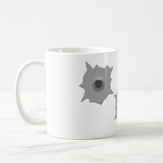 Bullet Hole Message Mug