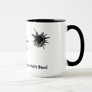 Bullet hole shot mafia boss mug