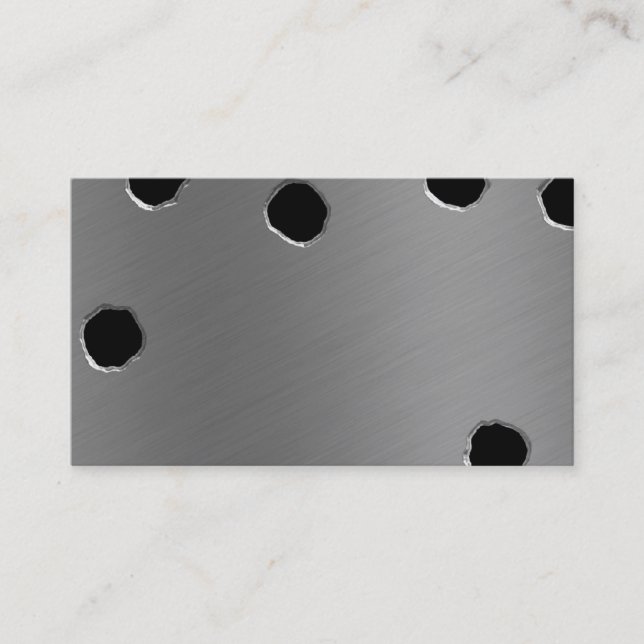 Bullet Holes Business Card (Front)