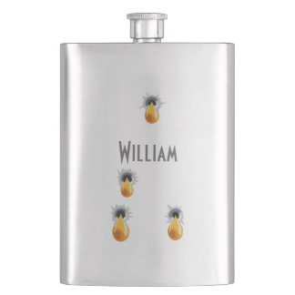 Bullet Holes Leaking Flask