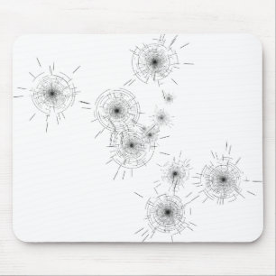 Bullet Holes Mouse Mat