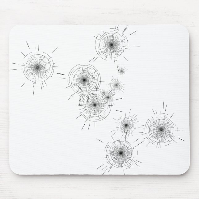 Bullet Holes Mouse Mat (Front)