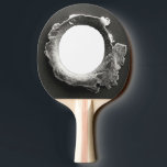 Bullet Metal Fake Hole Funny Ping Pong Paddle<br><div class="desc">This design was created through digital art. It may be personalised by clicking the customise button and changing the colour, adding a name, initials or your favourite words. Contact me at colorflowcreations@gmail.com if you with to have this design on another product. Purchase my original abstract acrylic painting for sale at...</div>