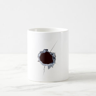 Bullet Shot Hole Coffee Mug