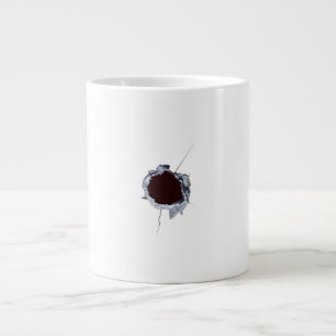 Bullet Shot Hole Large Coffee Mug