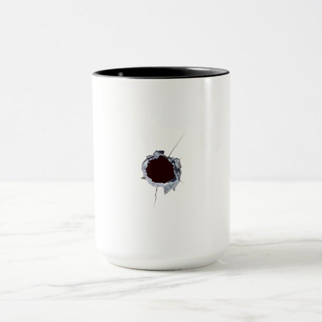 Bullet Shot Hole Mug (Center)
