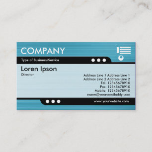 Bullet Train - Brushed Light Blue Texture Business Card
