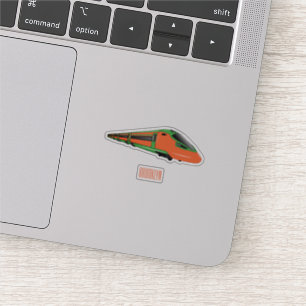 Bullet train cartoon illustration