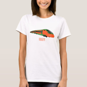 Bullet train cartoon illustration T-Shirt