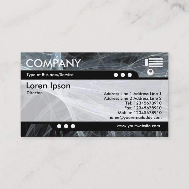 Bullet Train - Fractal Flame 03 Business Card (Front)