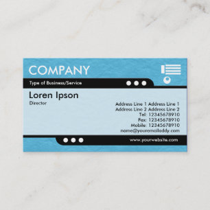 Bullet Train - Light Blue Crinkled Paper Texture Business Card