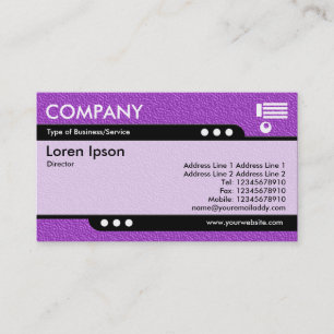 Bullet Train - Purple Embossed Texture Business Card