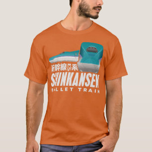 Bullet Train Shinkansen Japanese Kanji Japan Rail T-Shirt