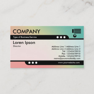 Bullet Train - Soft Gradients Business Card