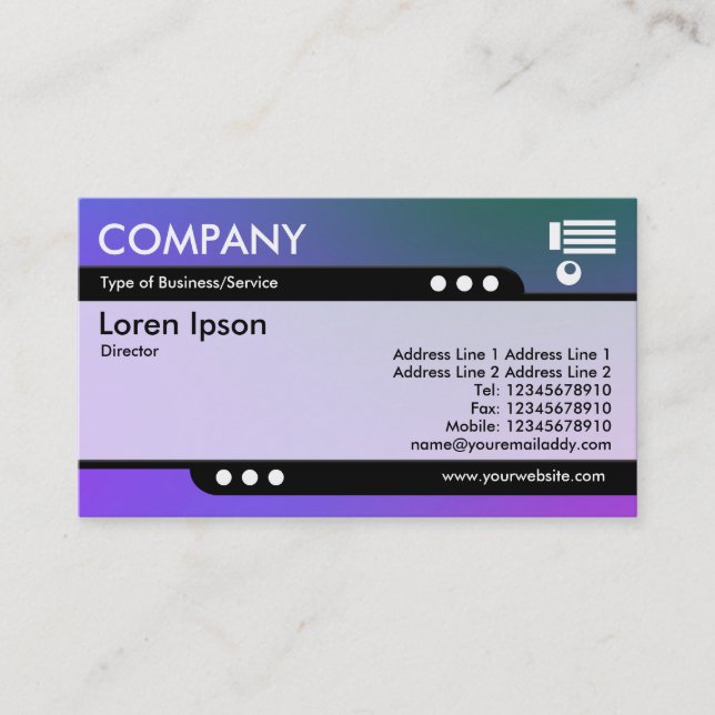 Bullet Train - Soft Gradients Business Card (Front)