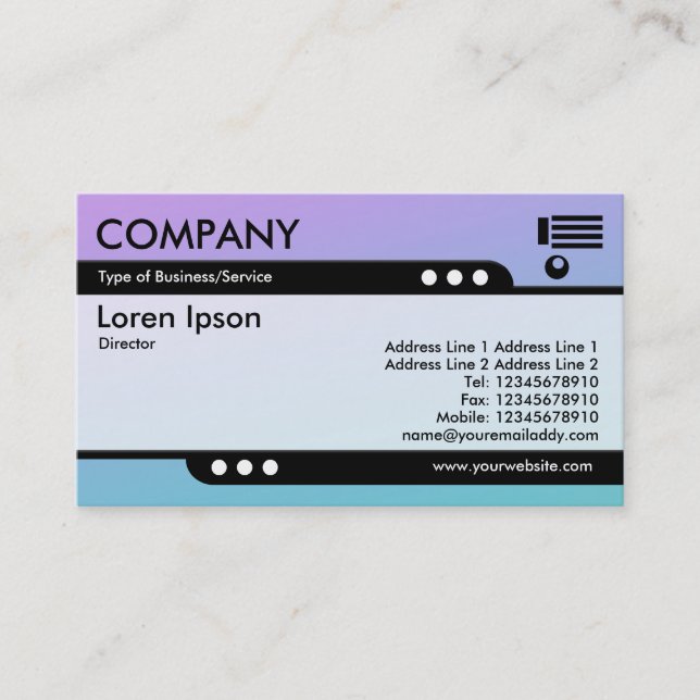 Bullet Train - Soft Gradients Business Card (Front)