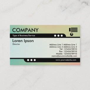 Bullet Train - Soft Gradients Business Card