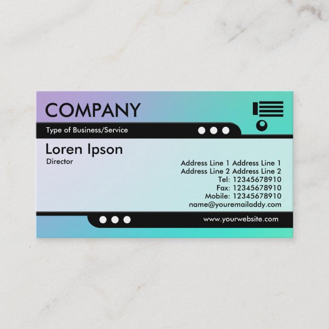 Bullet Train - Soft Gradients Business Card (Front)