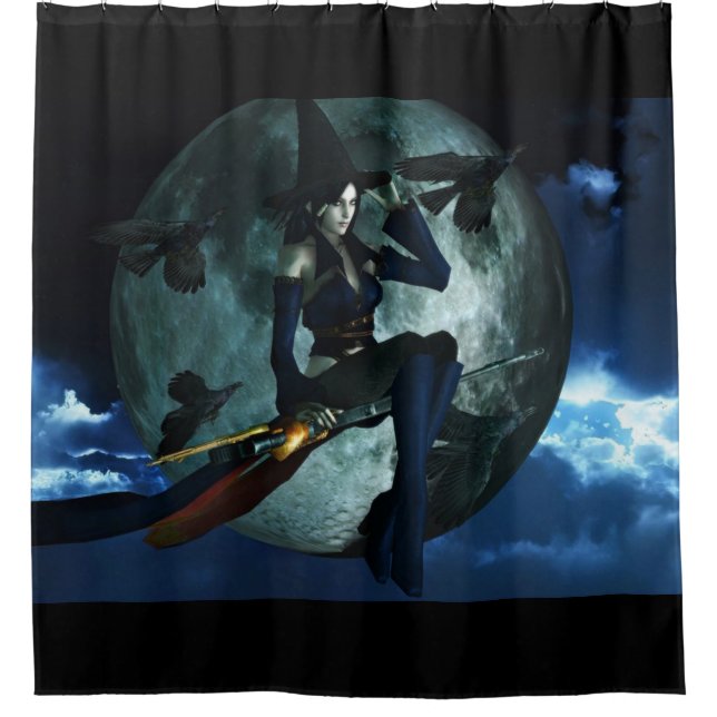 Bullet Witch Shower Curtain (Front)
