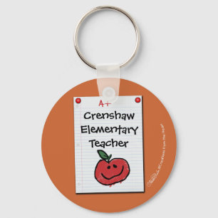 Bulletin Board Note for Elementary Teacher Key Ring