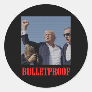 Bulletproof Ination Attempt V2 Classic Round Sticker