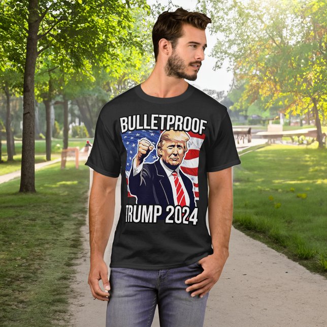Bulletproof Pro Donald Trump 2024 Election USA T-Shirt (trump 2024 shirt)