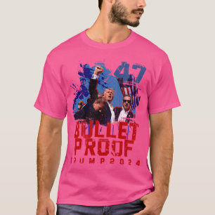 Bulletproof Trump 2024 Assassination Trump Rally P T-Shirt
