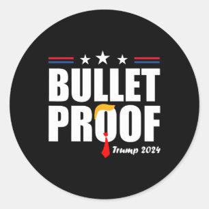 Bulletproof Trump Classic Round Sticker