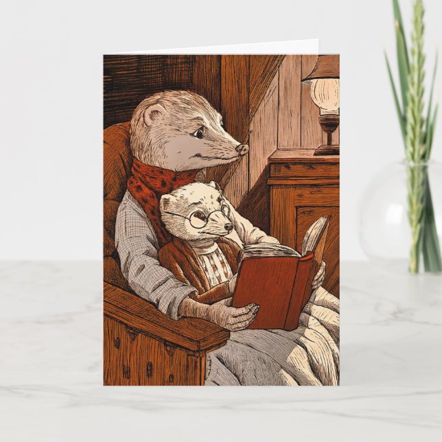 Bullets reading a book card (Front)