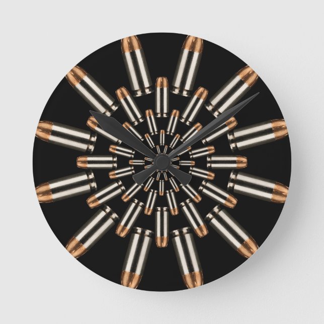 Bullets Round Clock (Front)