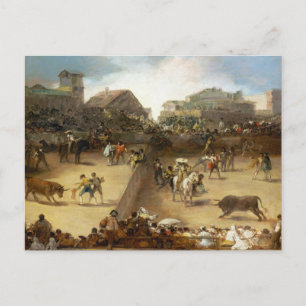 Bullfight in a Divided Ring Francisco José de Goya Postcard