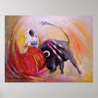 Bullfight Poster Acrylics 2009 02
