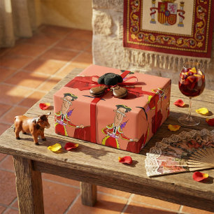 Bullfighter And Red Cape Wrapping Paper