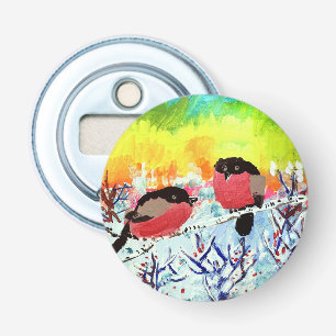 Bullfinch Birds Bottle Opener