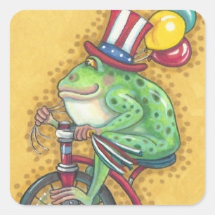 BULLFROG 4th Of July AMERICANA FROG STICKER Sheet