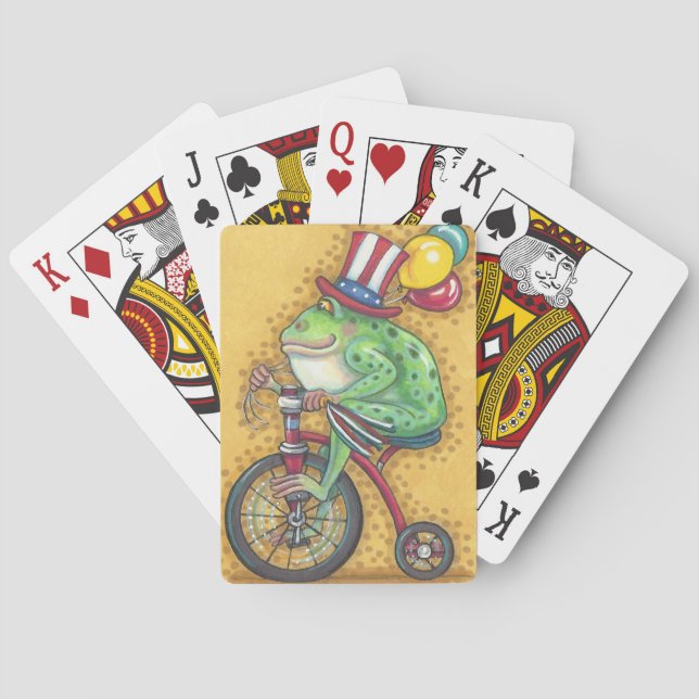 BULLFROG 4TH OF JULY AMERICANA PLAYING CARDS Poker (Back)
