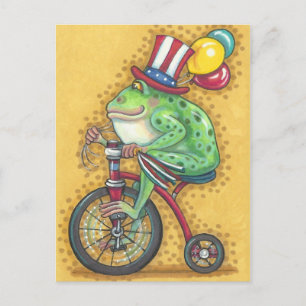 BULLFROG 4TH OF JULY, FROG HOLIDAY POSTCARD