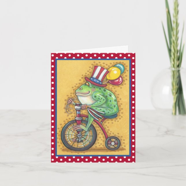 BULLFROG 4TH OF JULY, FROG NOTE CARD Verse (Front)