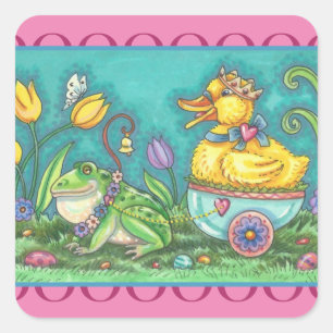 BULLFROG & DUCK PRINCE EASTER STICKERS Sheet