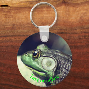 Bullfrog Thoughts Nature Personalised Key Ring