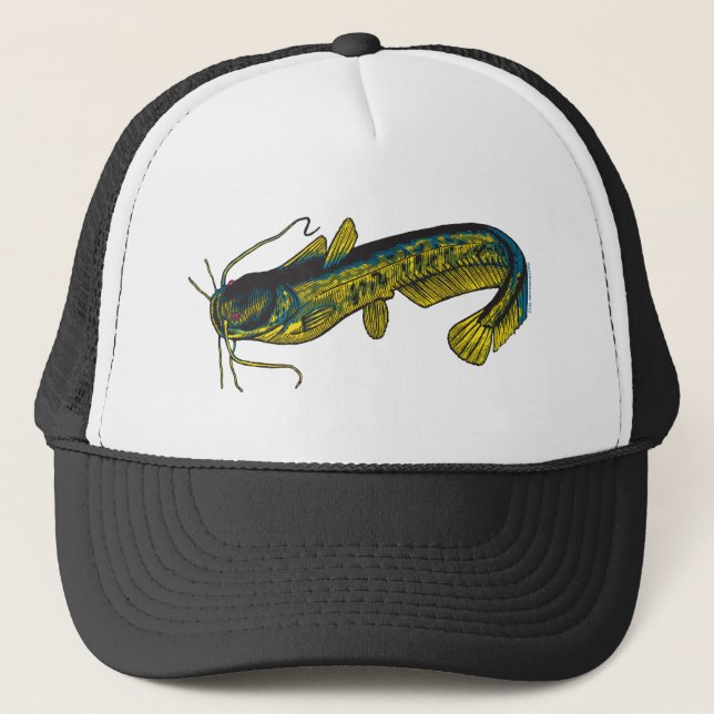 Bullhead, AKA Horn Pout Trucker Hat (Front)