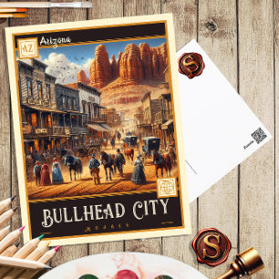 Bullhead City, Arizona   Vintage Postcard