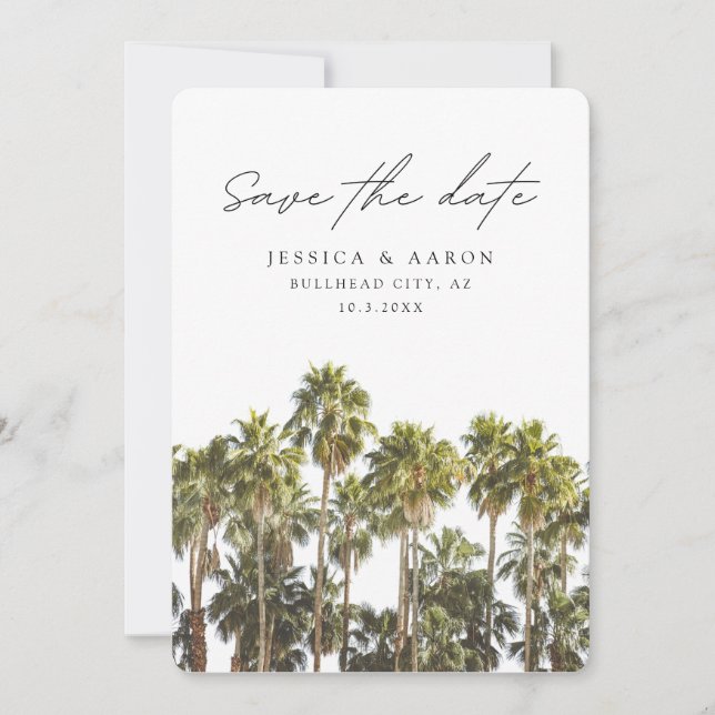 Bullhead City Wedding Arizona Save the Date Invitation (Front)