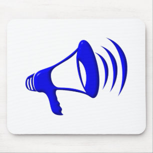 Bullhorn - Add your own words Mouse Mat