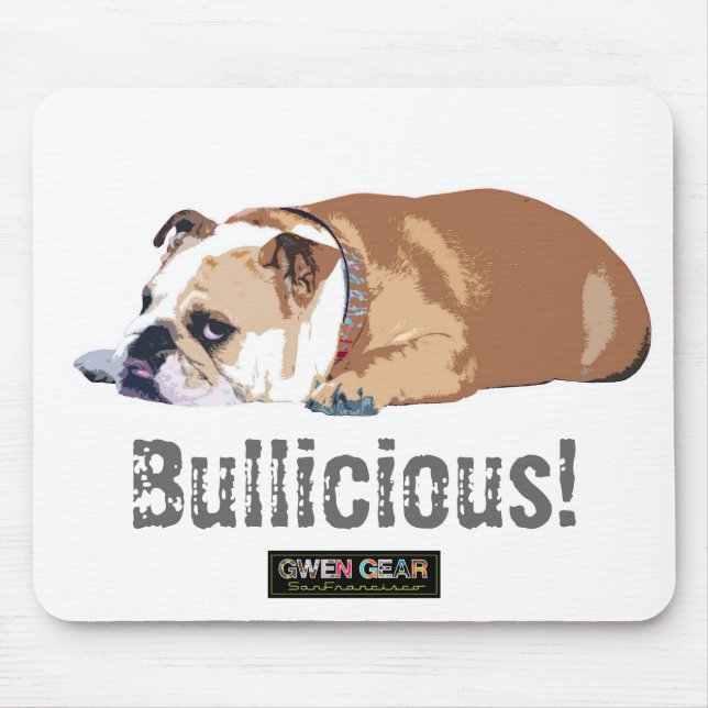 Bullicious English Bulldog Mouse Pad (Front)