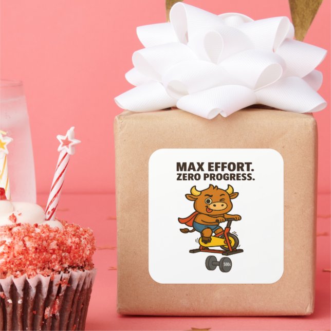 Bullio Gym Humour Sticker – Workout Gag Gift (Party)