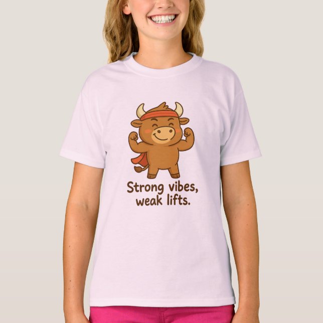 Bullio® – Tiny Muscles, Big Confidence! | Funny  T-Shirt (Front)