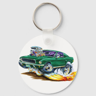 Bullitt Mustang with Big Engine Key Ring