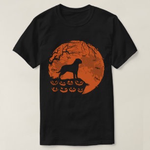 Bullmastiff And Moon Halloween Dog Lover Gift T-Shirt