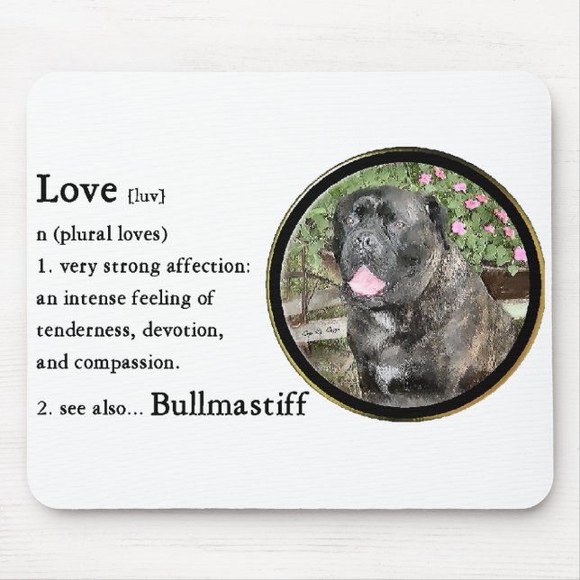 Bullmastiff Art Gifts Mouse Mat (Front)